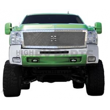 T-Rex Truck Products Grille Insert - Mesh Rectangular Polished Stainless Steel - 6711130
