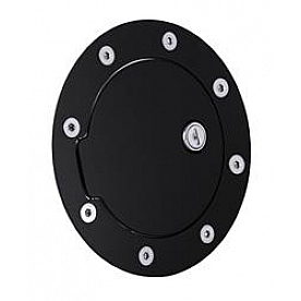 All Sales Fuel Door - Round Aluminum - 6107KL