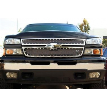 T-Rex Truck Products Grille Insert - Mesh Rectangular Black Powder Coated Steel - 6711061