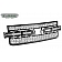 ZROADZ Grille Insert - 1 Piece Laser Cut Style Black Powder Coated Mild Steel - Z311261