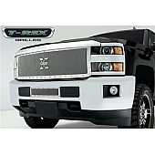 T-Rex Truck Products Grille Insert - Mesh Rectangular Polished Stainless Steel - 6711230