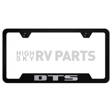 Automotive Gold License Plate Frame - Black Stainless Steel - GFDTSEB