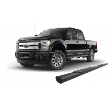 Black Horse Offroad Running Board Aluminum Stationary Black - E1379-13
