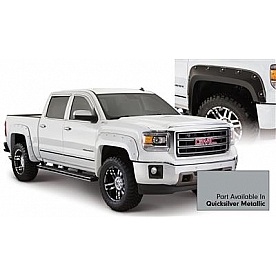 Bushwacker Fender Flare - Quicksilver Metallic - Vehicle Color Code GAN Dura-Flex 2000 ABS Smooth Plastic Matte Set Of 4 - 4095854