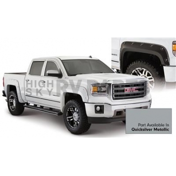 Bushwacker Fender Flare - Quicksilver Metallic - Vehicle Color Code GAN Dura-Flex 2000 ABS Smooth Plastic Matte Set Of 4 - 4095854