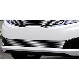 T-Rex Truck Products Bumper Grille Insert Horizontal Bar Polished Silver Billet Aluminum - 25320