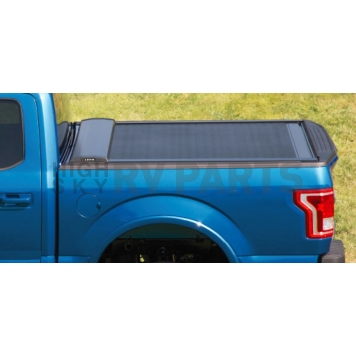 Leer Tonneau Cover Hard Manual Retractable Black Matte Aluminum - RLF3042