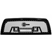 Paramount Automotive Grille - Powder Coated Black Stainless Steel - 480828