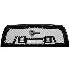 Paramount Automotive Grille - Powder Coated Black Stainless Steel - 480828