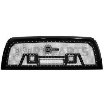 Paramount Automotive Grille - Powder Coated Black Stainless Steel - 480828