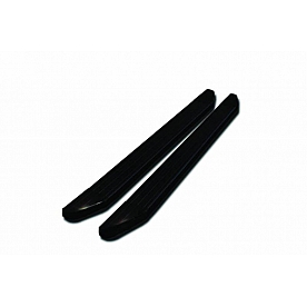 Black Horse Offroad Running Board Aluminum Stationary Black Powder Coated - PRG276BK