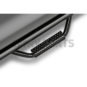 N-Fab Nerf Bar - Truck Wheel to Wheel Black Textured Powder Coated Steel Round - D1992QC6TX-1