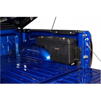 UnderCover Tool Box Wheel-Well Black Textured Plastic 1.5 Cubic Feet Swing Case - SC206D-1