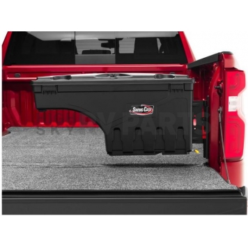UnderCover Tool Box Wheel-Well Black Textured Plastic 1.5 Cubic Feet Swing Case - SC206D-3