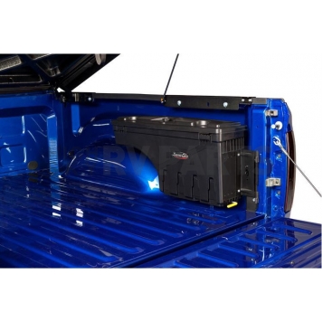 UnderCover Tool Box Wheel-Well Black Textured Plastic 1.5 Cubic Feet Swing Case - SC206P-1