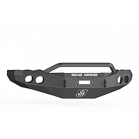 Road Armor Bumper Stealth Pre-Runner 1-Piece Design Steel Black - 44034B