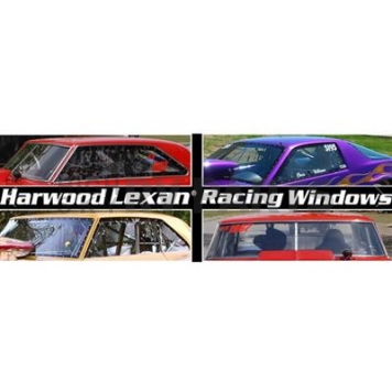 Harwood Fiberglass Windshield - Flat Polycarbonate Clear - 23913