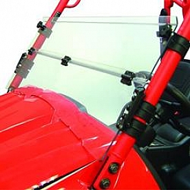 Kolpin Windshield - Half-Folding Polycarbonate Clear - 1456