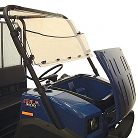 Kolpin Windshield - Full Hinged Polycarbonate Clear - 2500