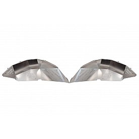 Fishbone Offroad Fender Well Liner Raw Aluminum Silver - Rear Set Of 2 - FB33192R