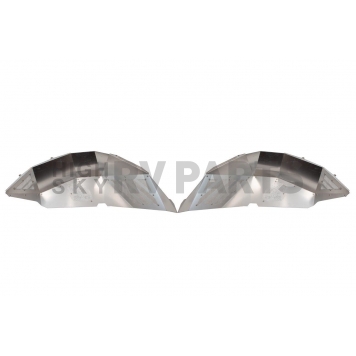 Fishbone Offroad Fender Well Liner Raw Aluminum Silver - Rear Set Of 2 - FB33192R
