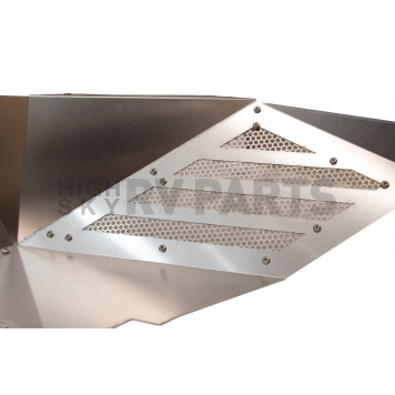 Fishbone Offroad Fender Well Liner Raw Aluminum Silver - Rear Set Of 2 - FB33192R-3