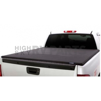 Lund International Tonneau Cover Soft Roll-Up Black Matte Canvas/ Twill Weaved Fabric - 968293
