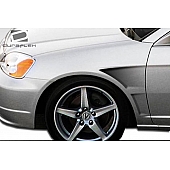 Extreme Dimensions Fender - Fiberglass Black Primered Set Of 2 - 105714