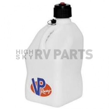 VP Racing Fuels Liquid Storage Container 5 Gallon Round Plastic White - 3522