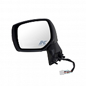 K-Source Exterior Mirror Electric OEM Black Single - 71006U