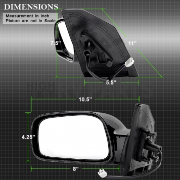 Xtune Exterior Mirror Power OEM Single - 9935220-4