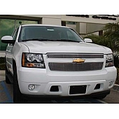 T-Rex Truck Products Grille Insert - Horizontal Bar Rectangular Polished Aluminum - 20051