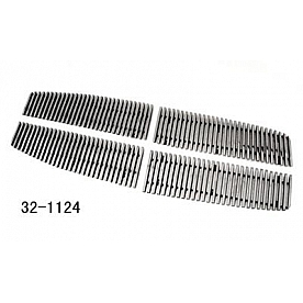 Paramount Automotive Grille Insert - Polished Aluminum 8 Millimeter Vertical Style - 321124