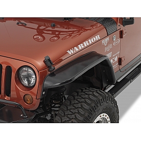 Warrior Products Fender Flare - Black Steel Powder Coated Set Of 2 - S7311