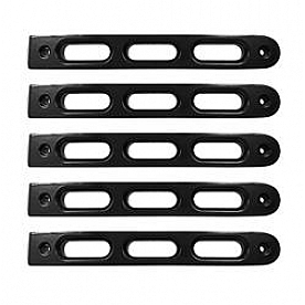 DV8 Offroad Exterior Door Handle Trim - Black Stainless Steel Natural - P190026BK5