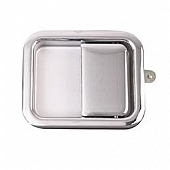 Omix-Ada Exterior Door Handle - Silver Chrome Plated Steel Single - 1181203