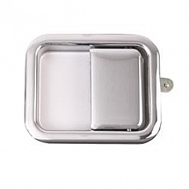 Omix-Ada Exterior Door Handle - Silver Chrome Plated Steel Single - 1181203