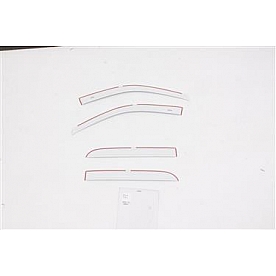 Auto Ventshade (AVS) Rainguard - Bright White - Vehicle Color Code PW7 Acrylic Set Of 4 - 994004-PW7