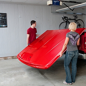 UnderCover Tonneau Cover Hard Tilt-Up Ruby Red ABS Composite - UC2166L-RR