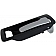 Help! By Dorman Interior Door Handle - Plastic Black Housing With Silver Lever Single - 92448