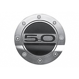 Drake Automotive Fuel Door - Round ABS Plastic With Stainless Steel Hardware - Z66405265S