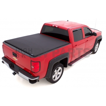 Lund International Tonneau Cover Soft Folding Black Matte Canvas/ Twill Weaved Fabric - 95898