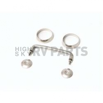 Rugged Ridge Windshield Tie Down - Stainless Steel Silver - 1110401