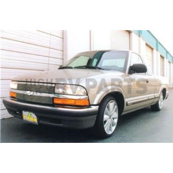 T-Rex Truck Products Grille Insert - Horizontal Bar Rectangular Polished Aluminum - 21275