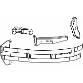 Westin Public Safety Bumper Guard - Powder Coated Black Steel - 2-3/4 Inch - 36-2125PB