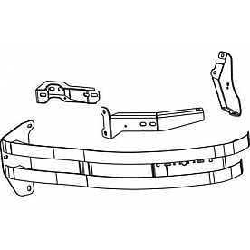 Westin Public Safety Bumper Guard - Powder Coated Black Steel - 2-3/4 Inch - 36-2125PB