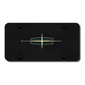 Automotive Gold License Plate - Lincoln Logo Stainless Steel - LINHGB