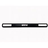 Westin Public Safety Bumper Push Bar Top Channel Cover Powder Coated Black Steel - 36-6005SMP2