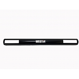 Westin Public Safety Bumper Push Bar Top Channel Cover Powder Coated Black Steel - 36-6005SMP2