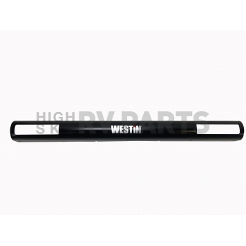 Westin Public Safety Bumper Push Bar Top Channel Cover Powder Coated Black Steel - 36-6005SMP2